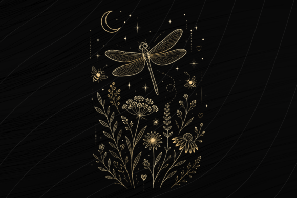 Download Dragonfly Wildflower PNG Boho Shirt - Flower Collection