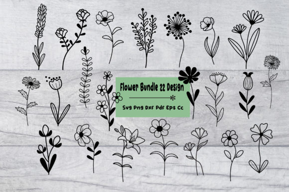 Download Flower Svg Wildflower Bundle Design - Flower Collection