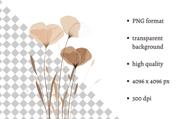 Download Watercolor Boho Wild Flowers Clipart - Flower Collection