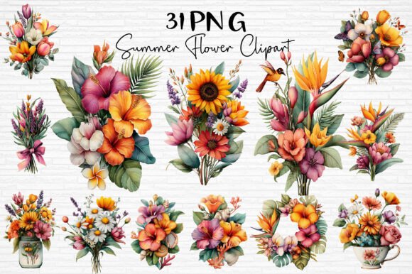 Download Summer Flower Clipart PNG - Flower Collection