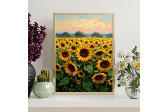 Download Sunflower Field Printable Wall Art - Flower Collection