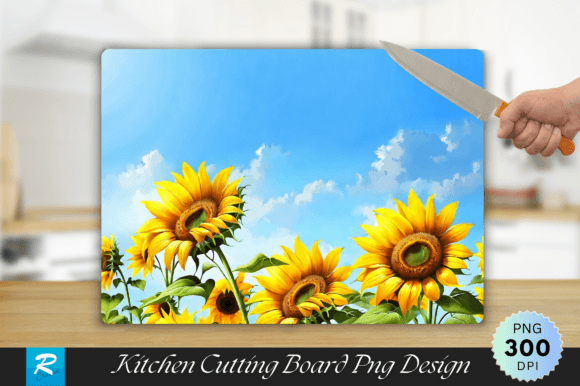 Download Common Sunflowers Cutting Board - Flower Collection