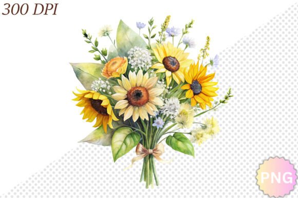 Download Watercolor Sunflower PNG Clipart - Flower Collection