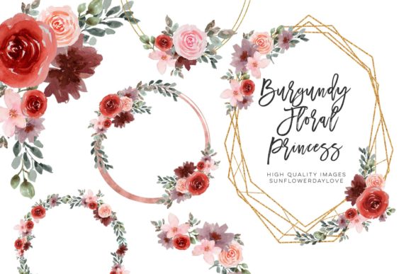 Download Watercolor Flower Frame Clipart, Wedding - Flower Collection