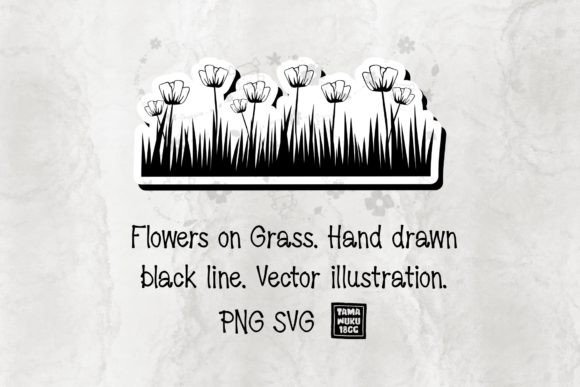 Download Flowers on Grass PNG SVG - Flower Collection