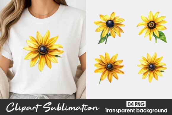 Download Sunflower Watercolor Clipart PNG - Flower Collection