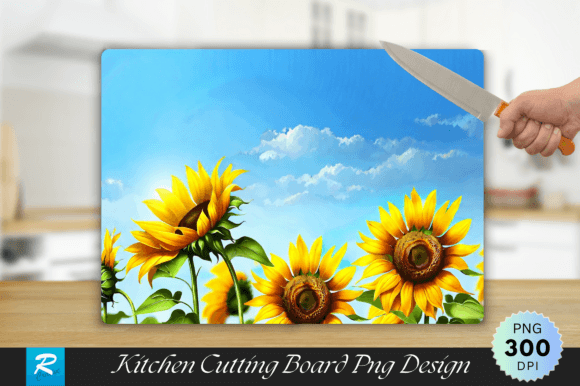 Download Common Sunflowers Cutting Board - Flower Collection