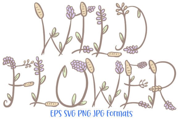 Download Wildflower PNG Font Floral Flowers SVG - Flower Collection