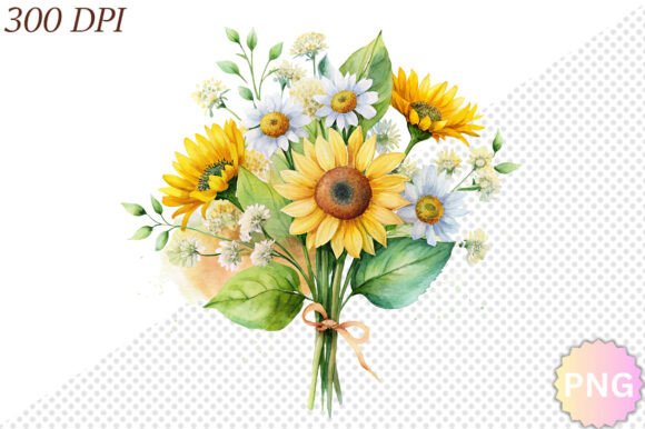 Download Watercolor Sunflower PNG Clipart - Flower Collection