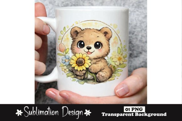 Download Cute Teddy Bear with Sunflower - Flower Collection