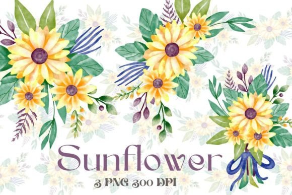 Download Sunflower Watercolor Art Collection - Flower Collection